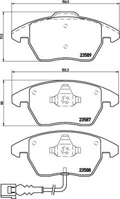 Brembo P 85 075X - Тормозные колодки, дисковые, комплект www.autospares.lv