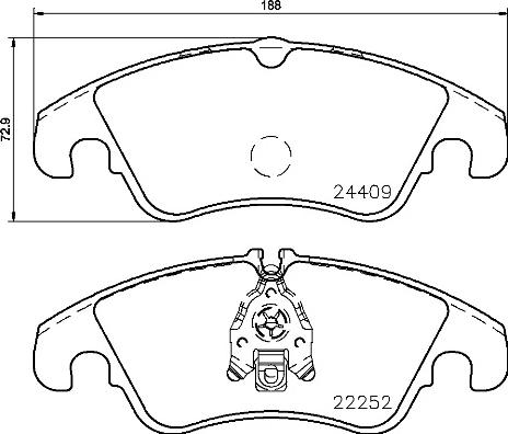 Brembo P 85 145 - Bremžu uzliku kompl., Disku bremzes www.autospares.lv