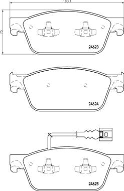 Brembo P 85 141 - Bremžu uzliku kompl., Disku bremzes www.autospares.lv