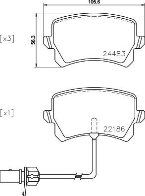 Brembo P 85 142 - Bremžu uzliku kompl., Disku bremzes autospares.lv