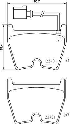 Brembo P 85 152X - Bremžu uzliku kompl., Disku bremzes autospares.lv