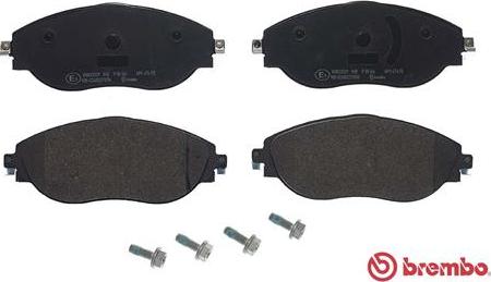 Brembo P 85 166 - Bremžu uzliku kompl., Disku bremzes autospares.lv