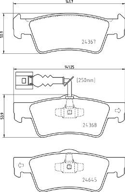 Brembo P 85 163 - Bremžu uzliku kompl., Disku bremzes www.autospares.lv