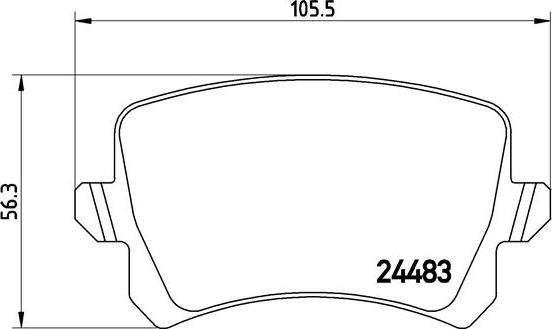 Brembo P 85 109X - Тормозные колодки, дисковые, комплект www.autospares.lv