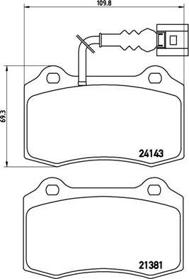 Brembo P 85 104 - Тормозные колодки, дисковые, комплект www.autospares.lv