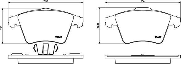 Brembo P 85 106 - Bremžu uzliku kompl., Disku bremzes www.autospares.lv