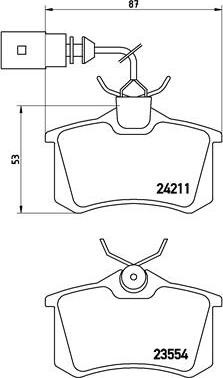 Brembo P 85 101 - Bremžu uzliku kompl., Disku bremzes autospares.lv