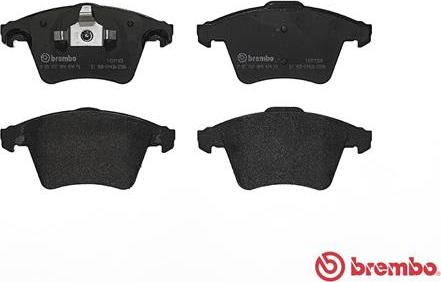 Brembo P 85 107 - Bremžu uzliku kompl., Disku bremzes www.autospares.lv