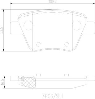 Brembo P85114N - Bremžu uzliku kompl., Disku bremzes www.autospares.lv