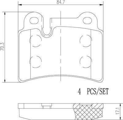 Brembo P85111N - Bremžu uzliku kompl., Disku bremzes autospares.lv