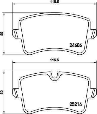 Brembo P 85 117 - Brake Pad Set, disc brake www.autospares.lv