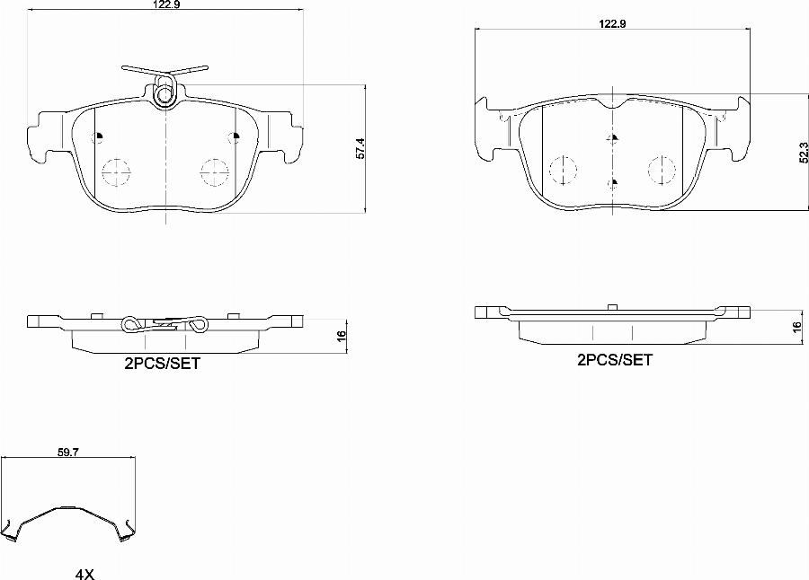 Brembo P85189N - Bremžu uzliku kompl., Disku bremzes www.autospares.lv