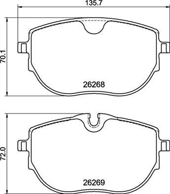 Brembo P 85 187 - Bremžu uzliku kompl., Disku bremzes www.autospares.lv