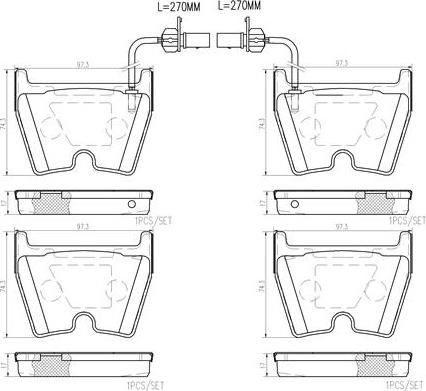 Brembo P85132N - Bremžu uzliku kompl., Disku bremzes www.autospares.lv