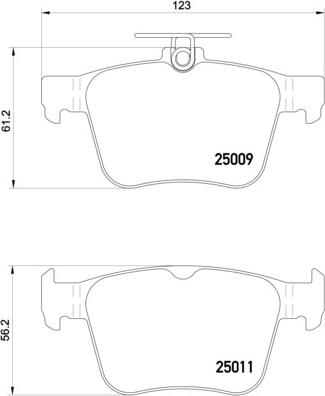 Brembo P 85 124X - Bremžu uzliku kompl., Disku bremzes autospares.lv