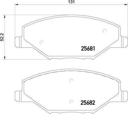 Brembo P 85 121 - Тормозные колодки, дисковые, комплект www.autospares.lv