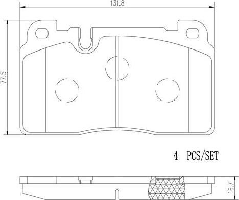 Brembo P85123N - Bremžu uzliku kompl., Disku bremzes www.autospares.lv