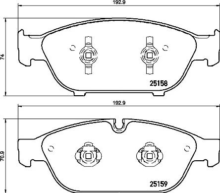 Brembo P 85 127 - Bremžu uzliku kompl., Disku bremzes www.autospares.lv