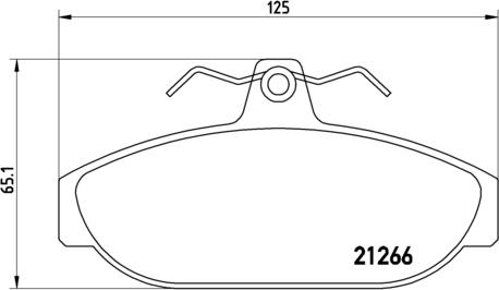 Brembo P 86 005 - Bremžu uzliku kompl., Disku bremzes www.autospares.lv