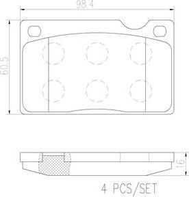 Brembo P86003N - Bremžu uzliku kompl., Disku bremzes www.autospares.lv