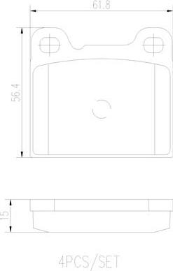 Brembo P86002N - Brake Pad Set, disc brake www.autospares.lv