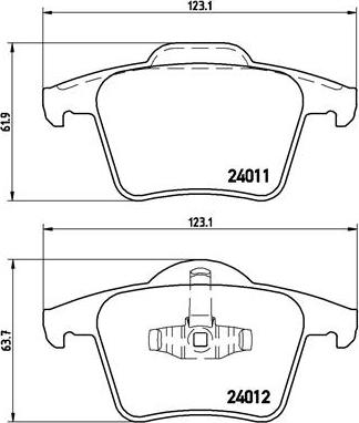 Brembo P 86 019 - Bremžu uzliku kompl., Disku bremzes www.autospares.lv