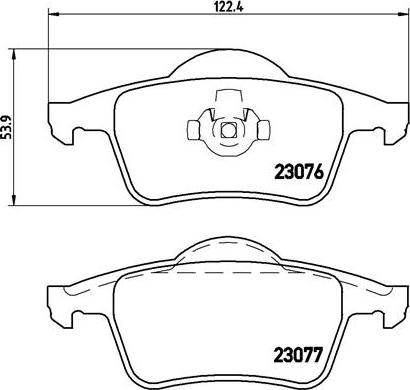 Brembo P 86 014 - Bremžu uzliku kompl., Disku bremzes www.autospares.lv