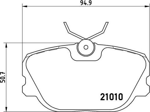 Brembo P 86 011 - Bremžu uzliku kompl., Disku bremzes www.autospares.lv