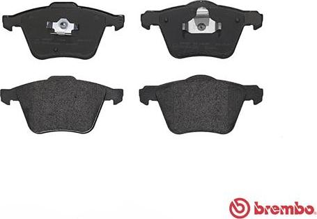 Brembo P 86 018 - Bremžu uzliku kompl., Disku bremzes www.autospares.lv