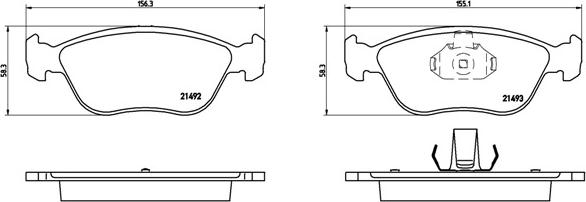 Brembo P 86 024 - Bremžu uzliku kompl., Disku bremzes autospares.lv