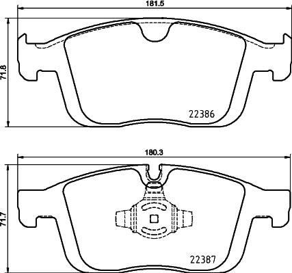 Brembo P 86 026 - Bremžu uzliku kompl., Disku bremzes www.autospares.lv