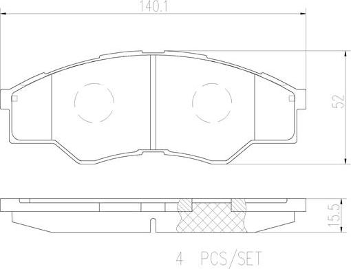 Brembo P83096N - Bremžu uzliku kompl., Disku bremzes www.autospares.lv