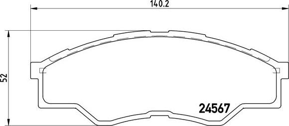 Brembo P 83 096 - Bremžu uzliku kompl., Disku bremzes autospares.lv