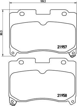 Brembo P 83 090 - Brake Pad Set, disc brake www.autospares.lv