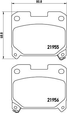 Brembo P 83 091 - Brake Pad Set, disc brake www.autospares.lv