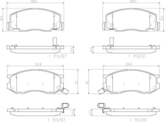 Brembo P83093N - Bremžu uzliku kompl., Disku bremzes autospares.lv