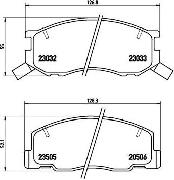 MDR MFP-22007 - Brake Pad Set, disc brake www.autospares.lv