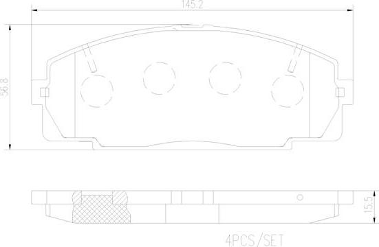 Brembo P83092N - Bremžu uzliku kompl., Disku bremzes www.autospares.lv