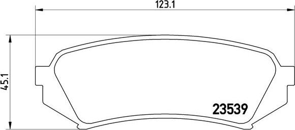 Brembo P 83 049 - Brake Pad Set, disc brake www.autospares.lv