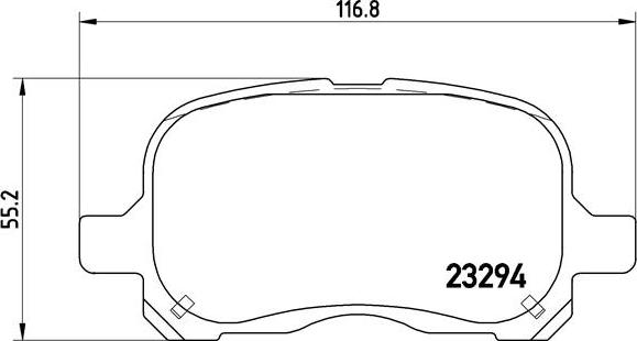 Brembo P 83 044 - Bremžu uzliku kompl., Disku bremzes autospares.lv