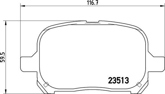 Brembo P 83 040 - Brake Pad Set, disc brake www.autospares.lv