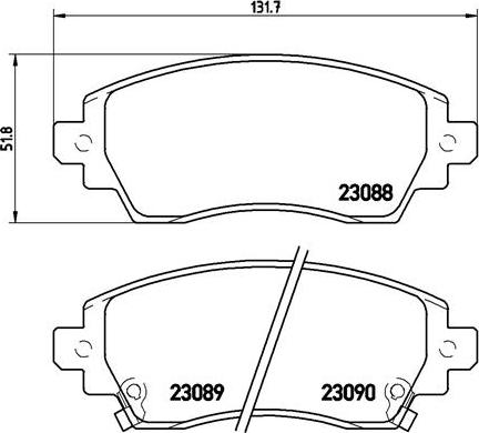 Brembo P 83 042 - Тормозные колодки, дисковые, комплект www.autospares.lv