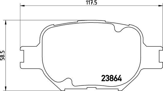 Brembo P 83 054 - Тормозные колодки, дисковые, комплект www.autospares.lv