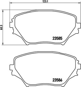 Brembo P 83 055 - Bremžu uzliku kompl., Disku bremzes www.autospares.lv