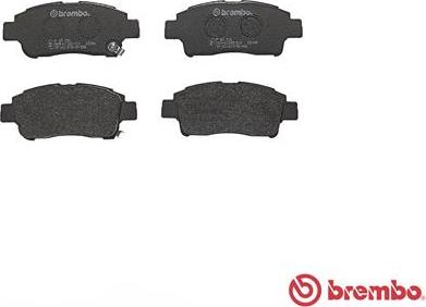 Brembo P 83 050 - Brake Pad Set, disc brake www.autospares.lv