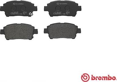 Brembo P 83 051 - Тормозные колодки, дисковые, комплект www.autospares.lv