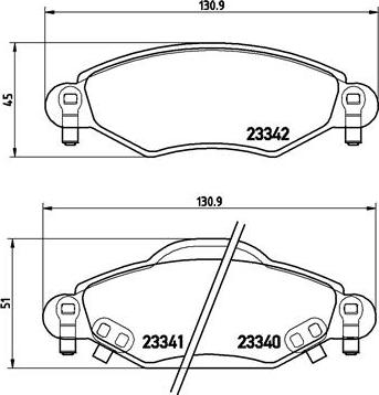 Brembo P 83 053 - Bremžu uzliku kompl., Disku bremzes www.autospares.lv