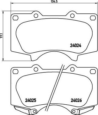 Brembo P 83 066X - Bremžu uzliku kompl., Disku bremzes autospares.lv