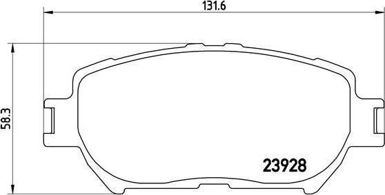 Brembo P 83 062 - Brake Pad Set, disc brake www.autospares.lv