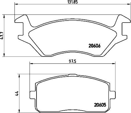 Brembo P83004N - Brake Pad Set, disc brake www.autospares.lv